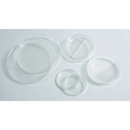 UNITED SCIENTIFIC Petri Dishes, Polystyrene, 90mm X 15mm, Two Compartments, Case, 500PK K1003-PK/500